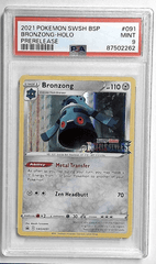 V1081: 2021: BRONZONG-HOLO: SWSH091: PRERELEASE: PSA 9: MINT: 87502262